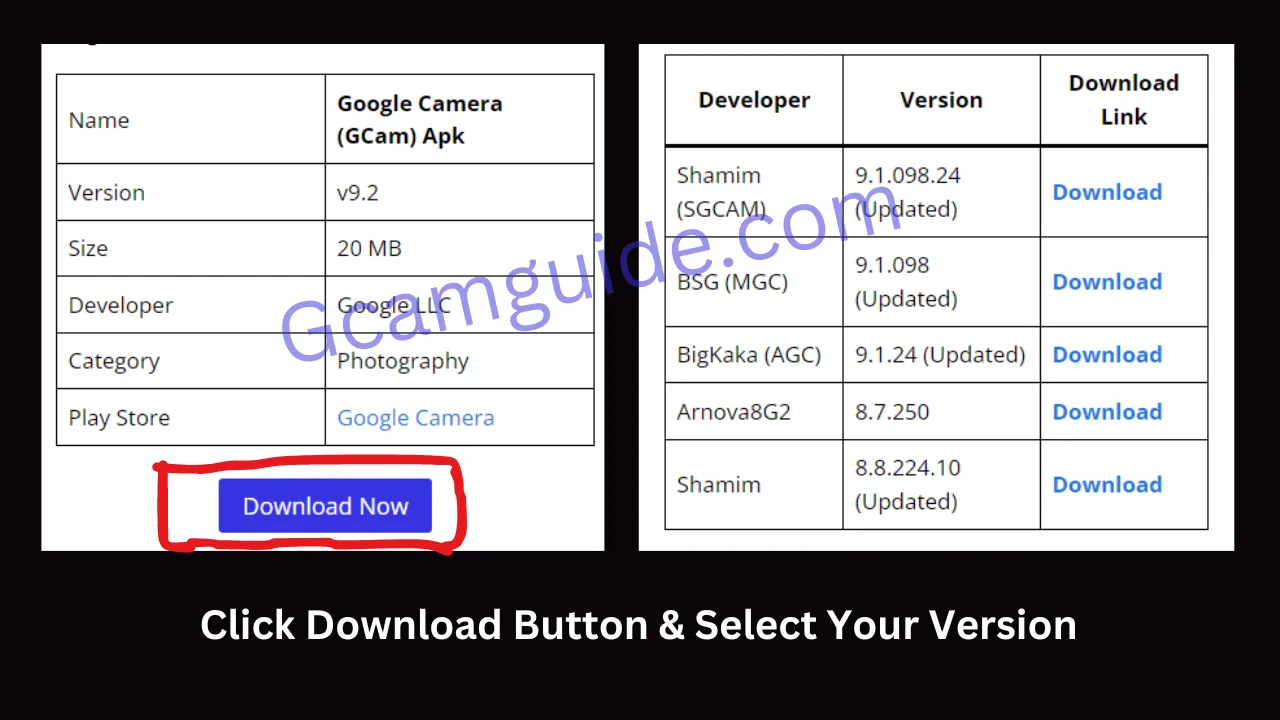 gcam download guide